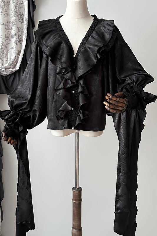 Oracle V-Neck Batwing Blouse