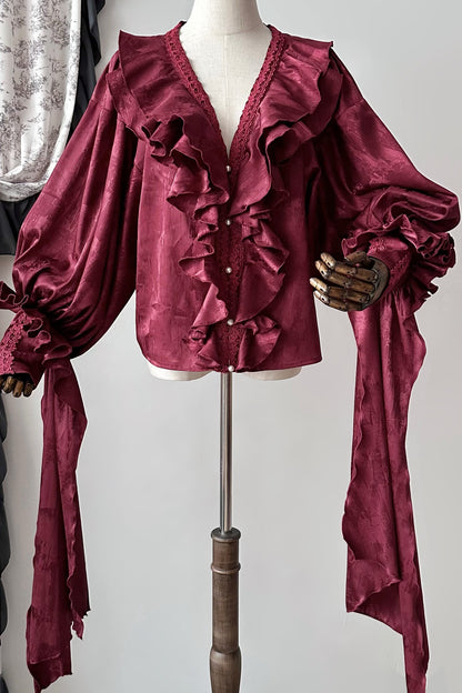 Oracle V-Neck Batwing Blouse