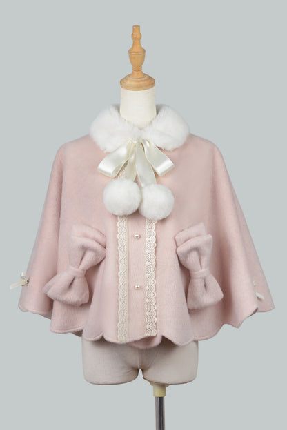 Fluffy Bow Cape and Skirt Set-Up