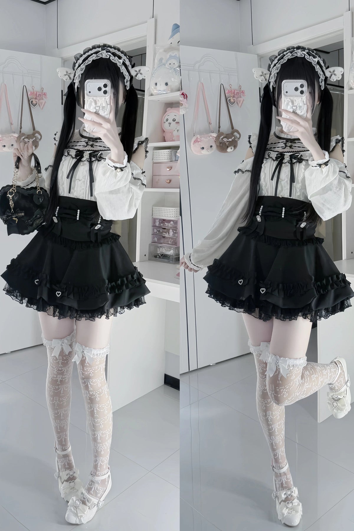 High-Waisted Puffy Cake Skirt Set