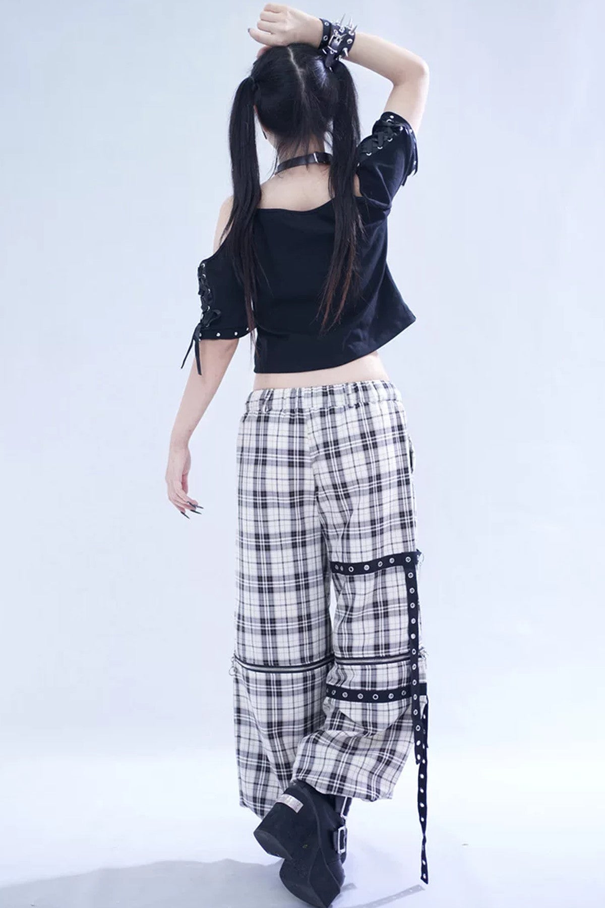 3Way Detachable Plaid Pants