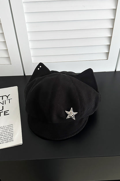 Cartoon Cat Ear Star Beret