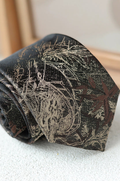 National Style Embroidered Pattern Tie