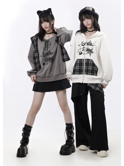 Plaid Shawl Jacket Set-Up