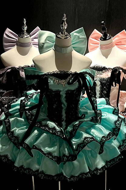 Halloween Ghostly Mini Dress Set