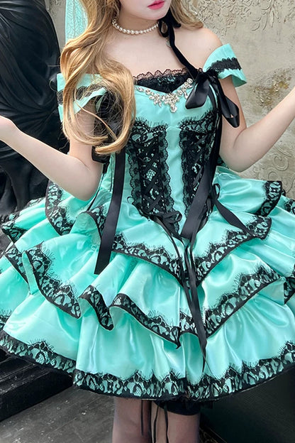 Halloween Ghostly Mini Dress Set
