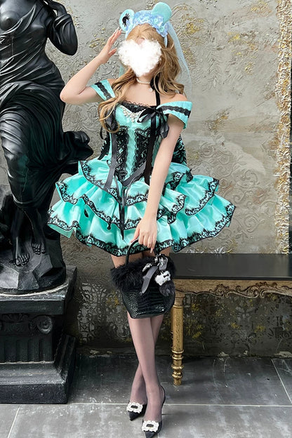 Halloween Ghostly Mini Dress Set