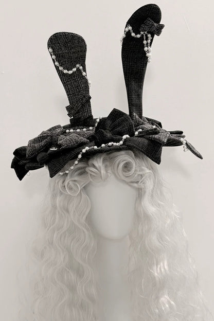 Lolita Prince Rabbit Waist Belt Shirt and Pants Set-Up