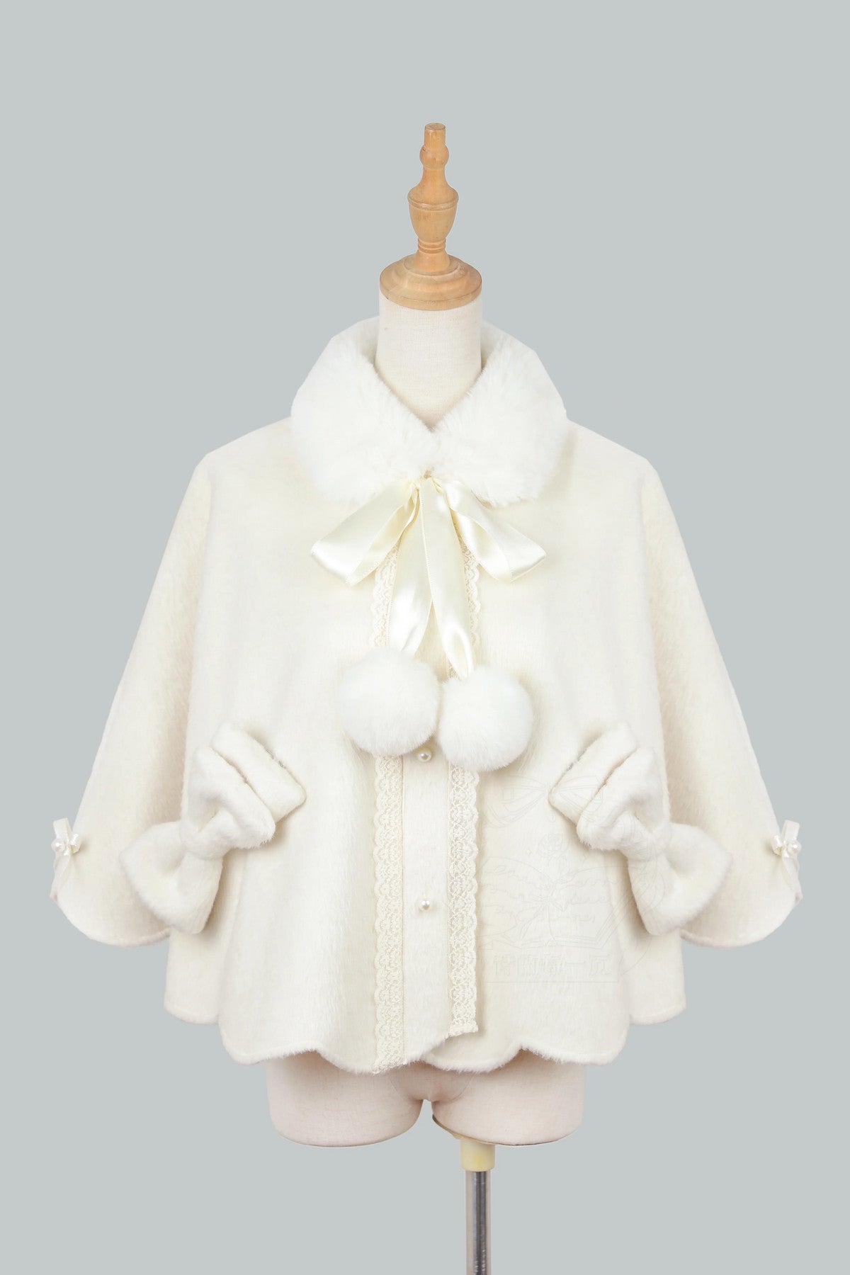 Fluffy Bow Cape and Skirt Set-Up
