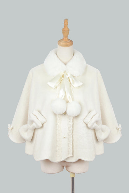 Fluffy Bow Cape and Skirt Set-Up