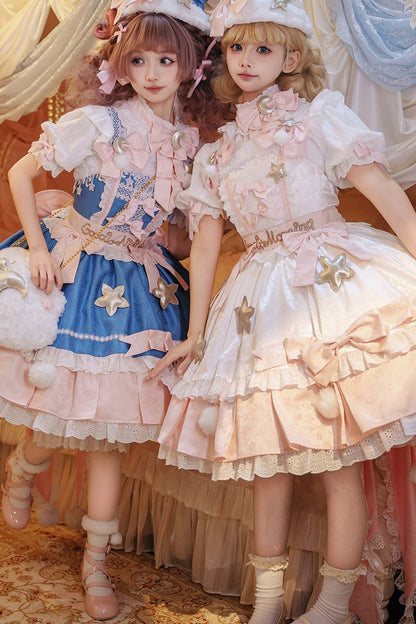 Completo da abito Lolita rosa «Good Morning»