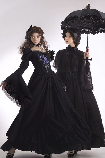 Gothic Embroidered Lolita Dress Set