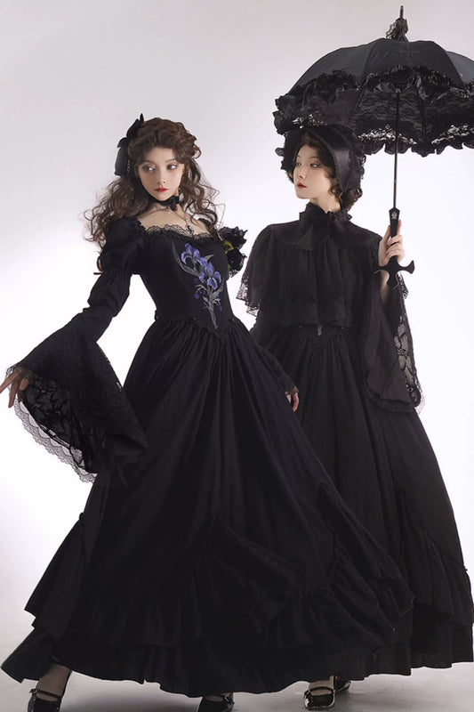 Gothic Embroidered Lolita Dress Set
