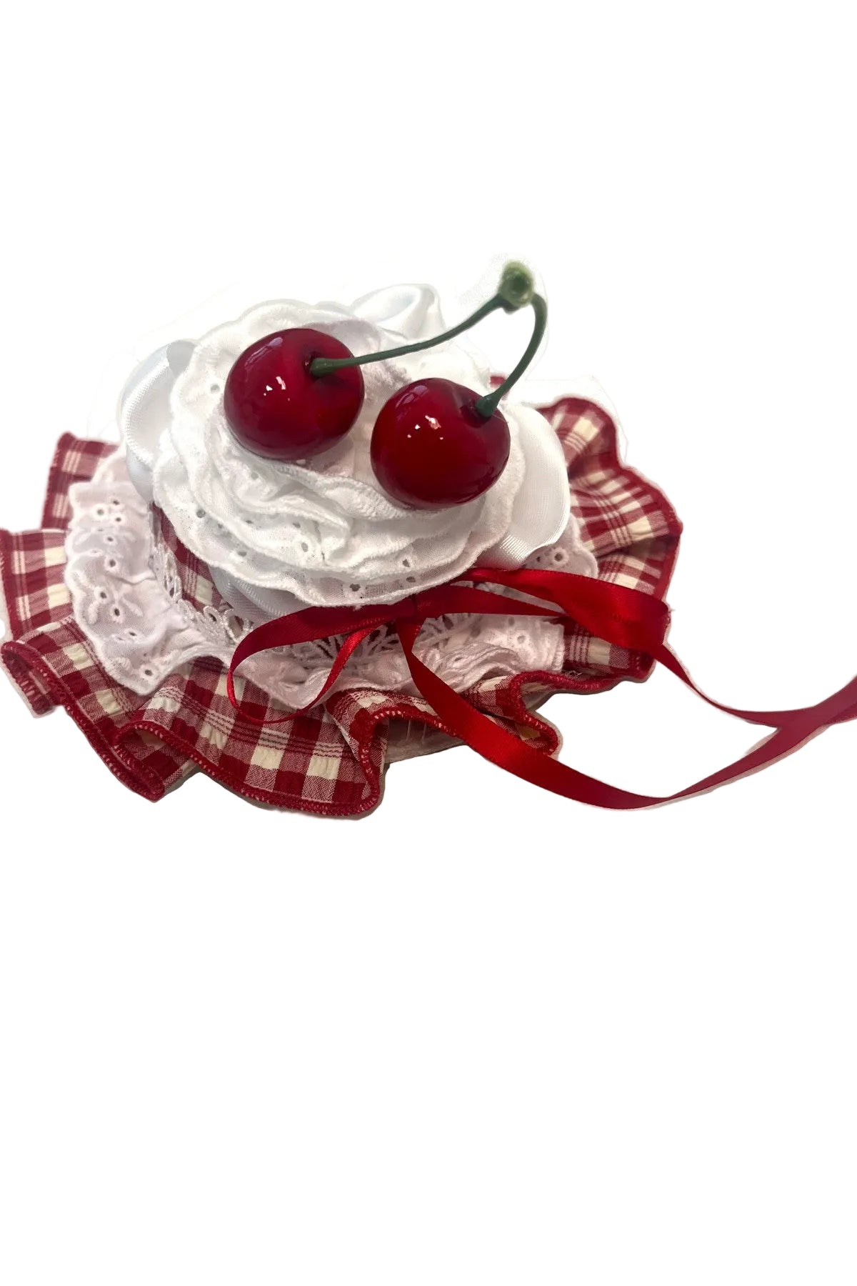Red Check Cherry JSK Sundress