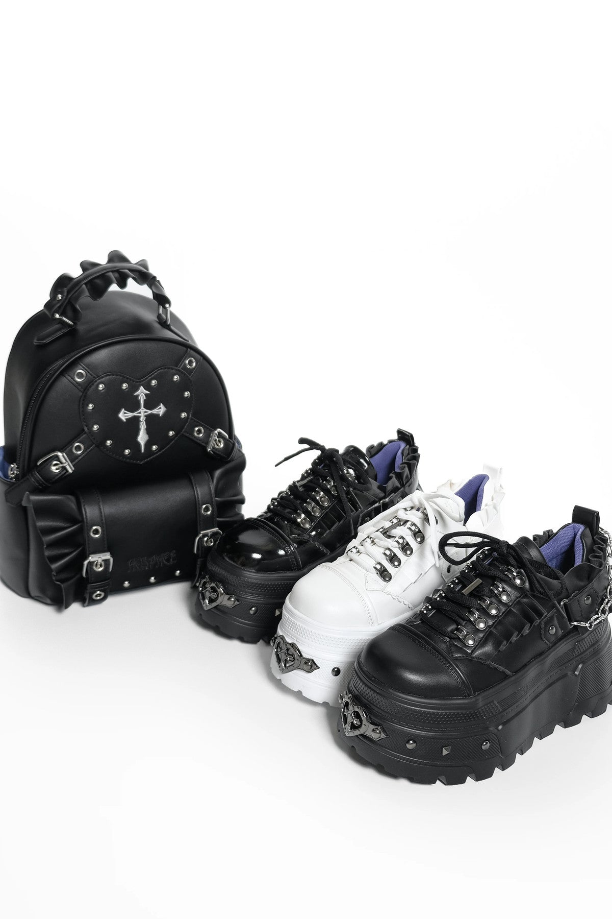 Scarpe platform gotiche subculturali