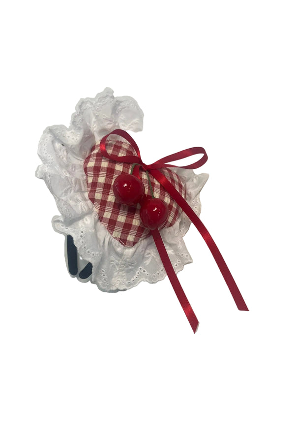 Red Check Cherry JSK Sundress
