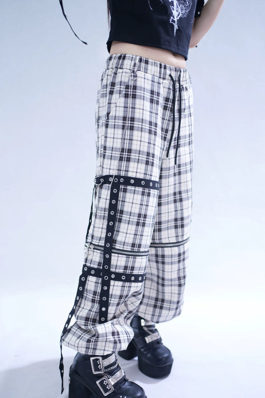 3Way Detachable Plaid Pants