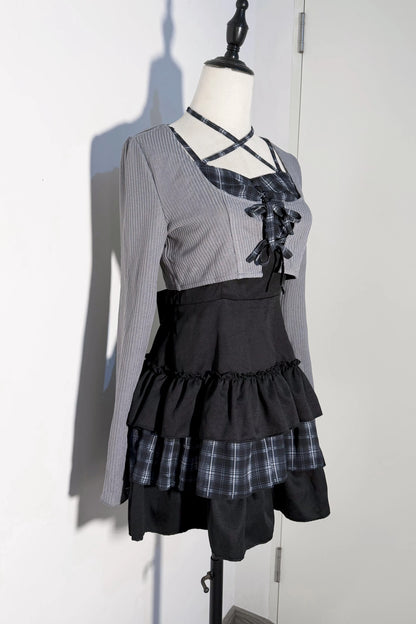 Galaxy Knit Cardigan And Dress Set