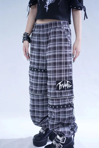 3Way Detachable Plaid Pants