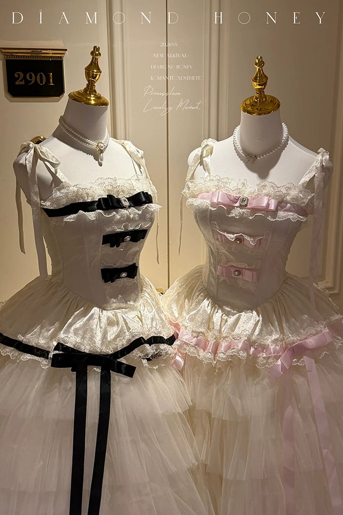 Elegant Ribbon Princess Long Dress