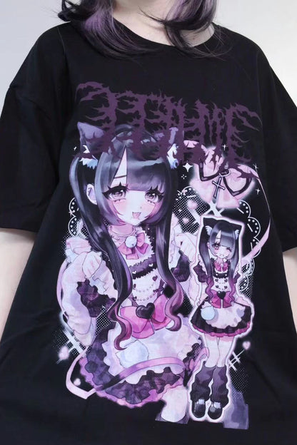 Dream Print Subculture Oversized T-Shirt