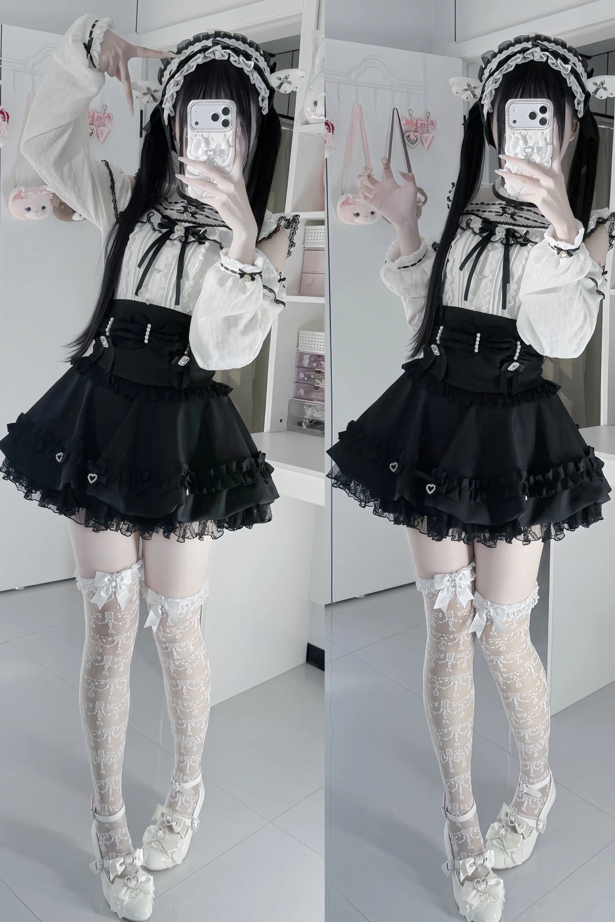 High-Waisted Puffy Cake Skirt Set