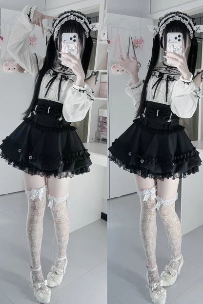 High-Waisted Puffy Cake Skirt Set