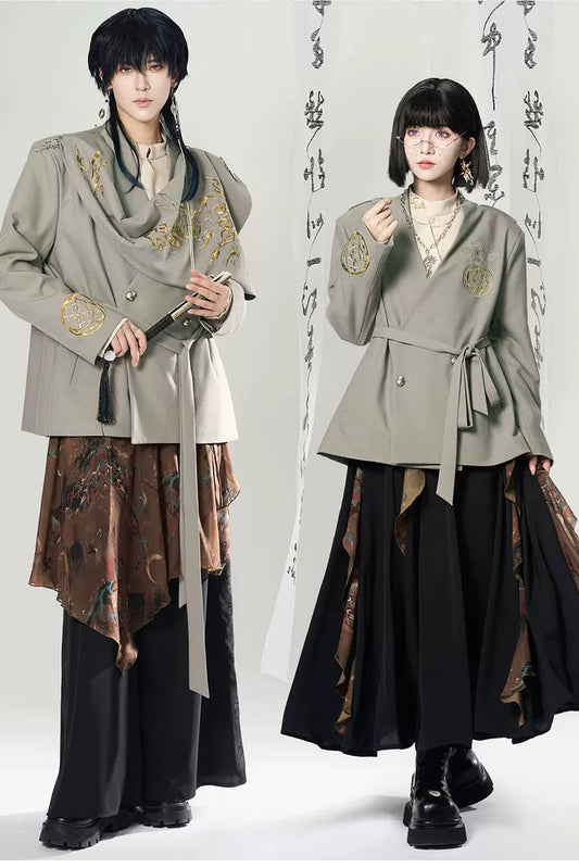 Lion Dance Embroidered Suit Jacket