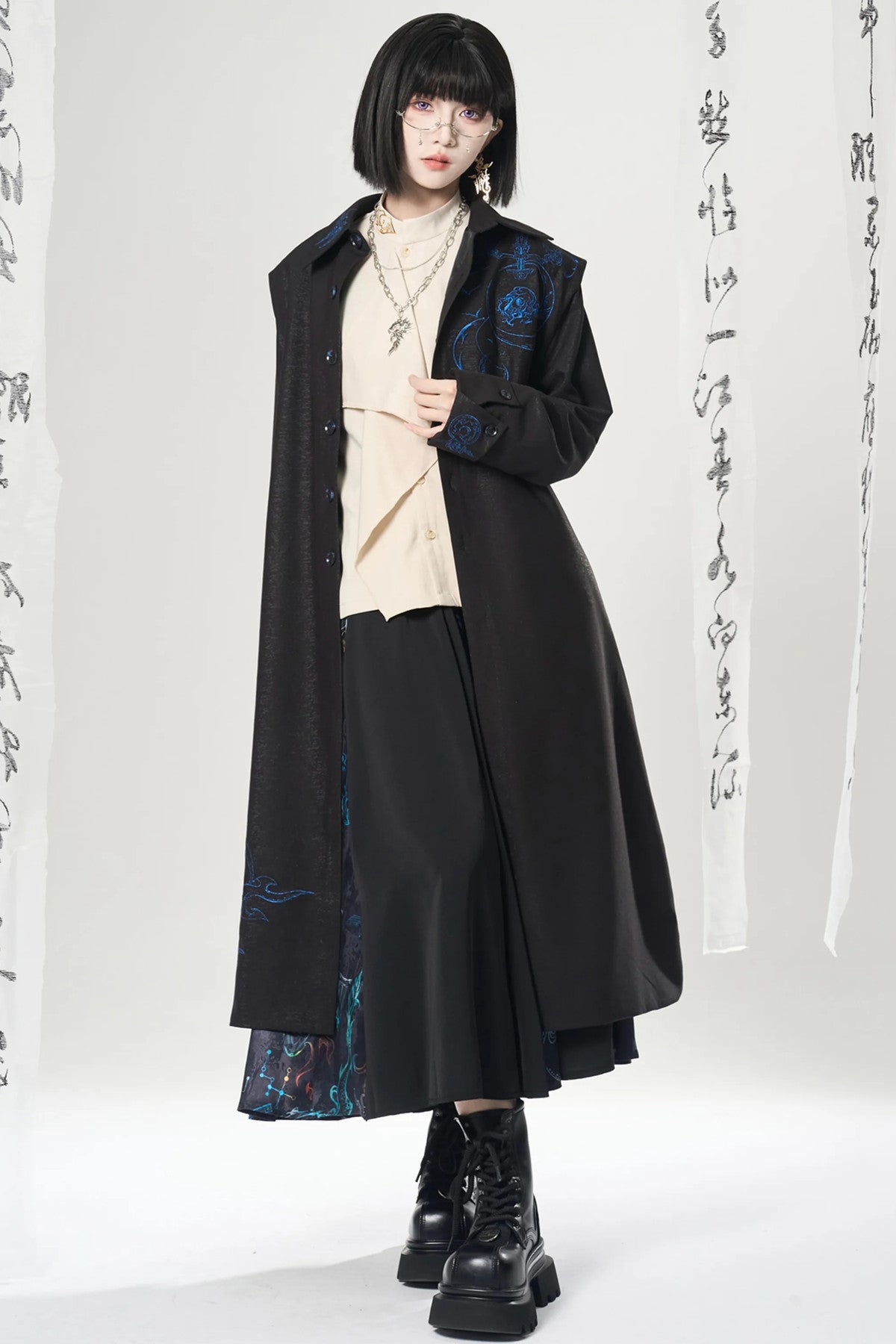 Unisex New Chinese Style Windbreaker