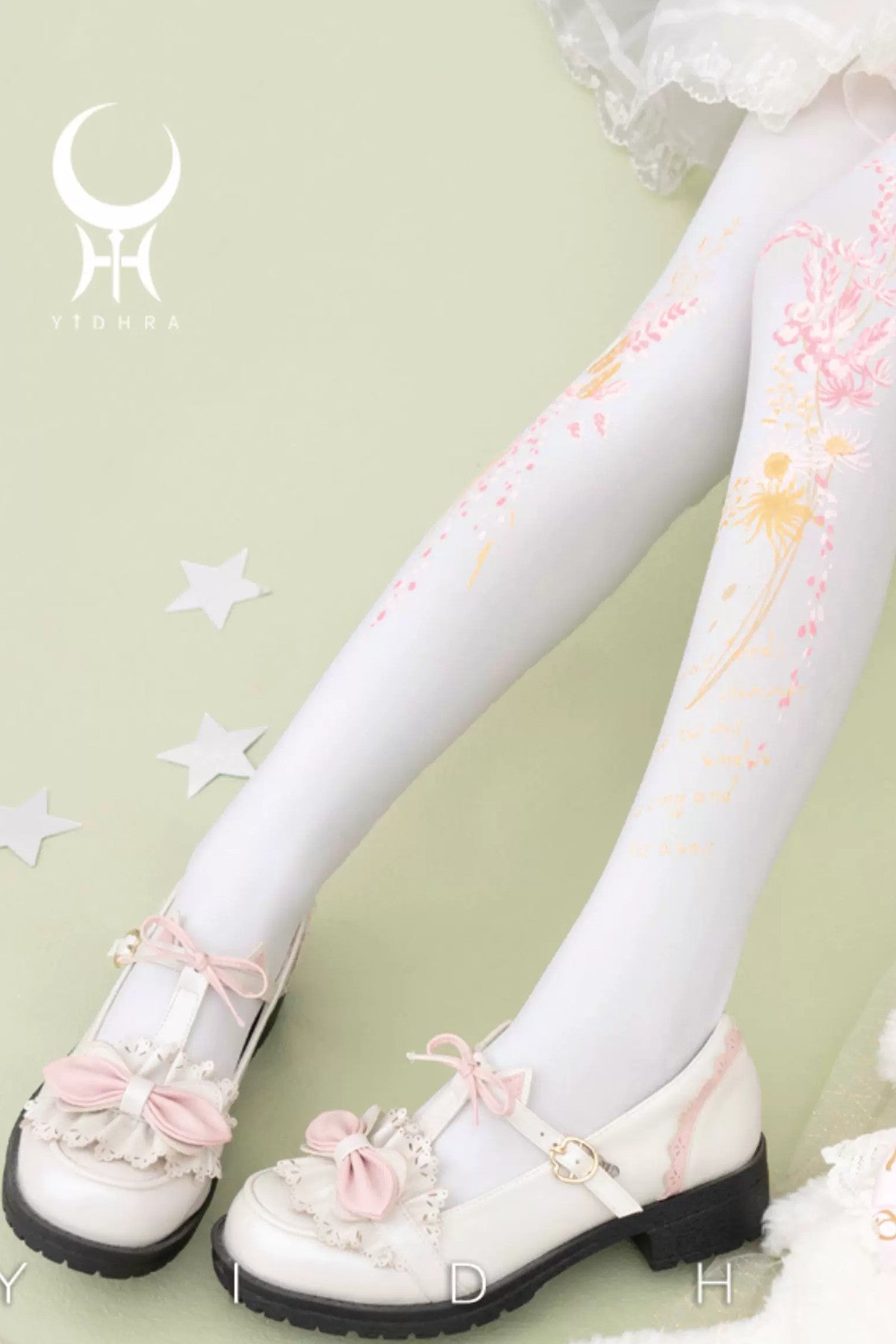 Floral Print Tights
