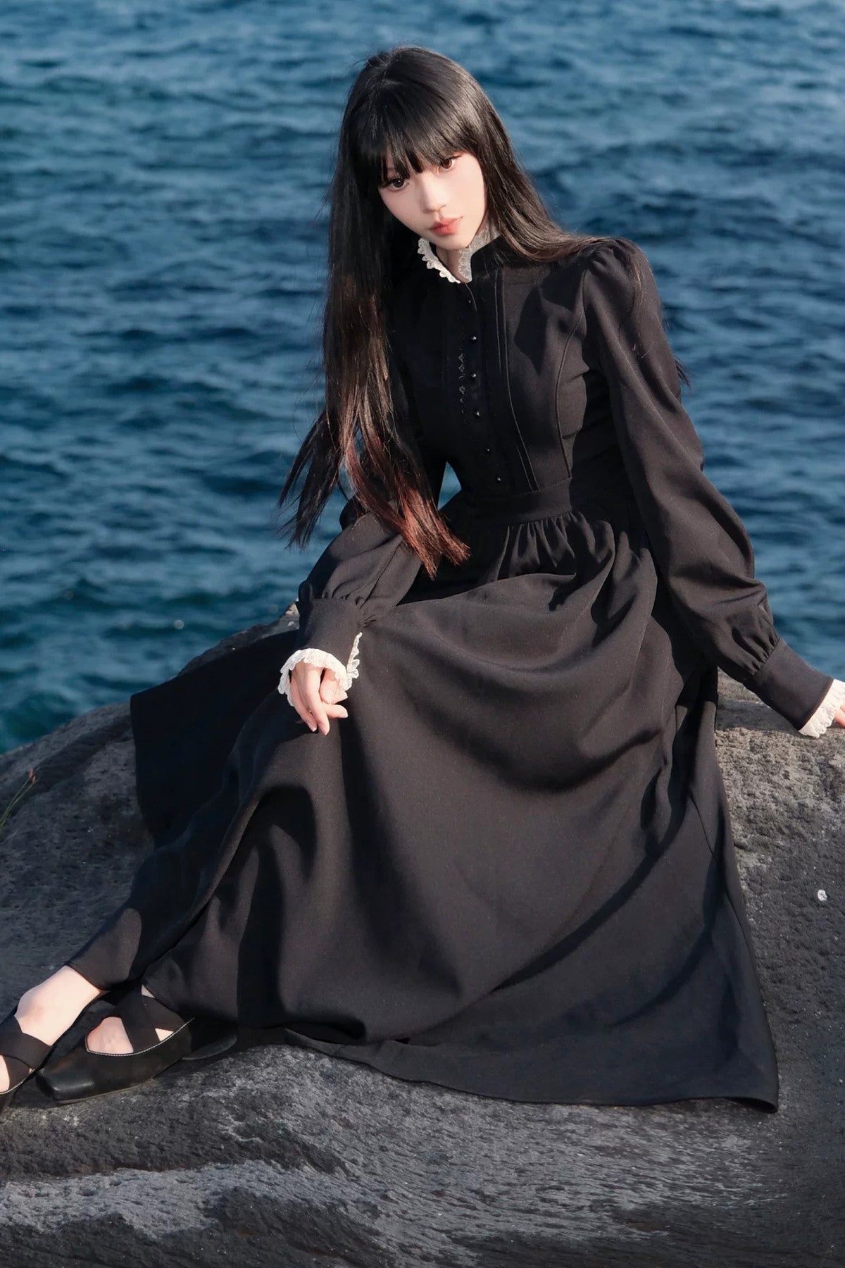 Retro French Palace Long Dress