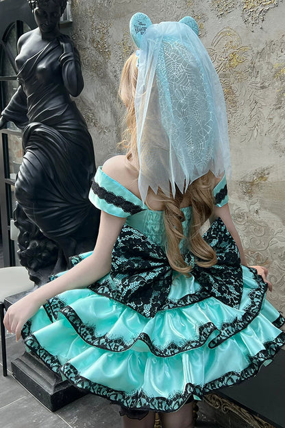 Halloween Ghostly Mini Dress Set