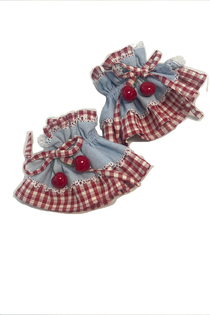 Red Check Cherry JSK Sundress