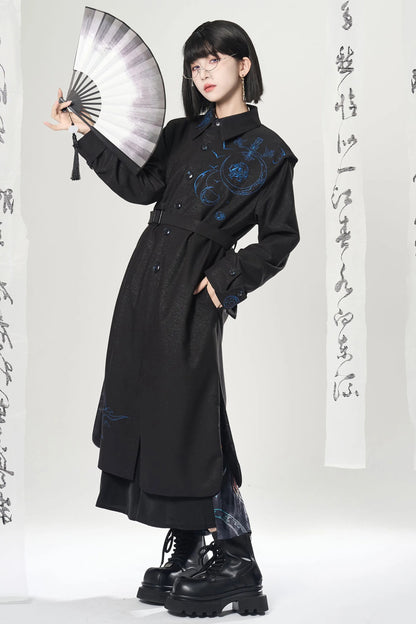 Unisex New Chinese Style Windbreaker
