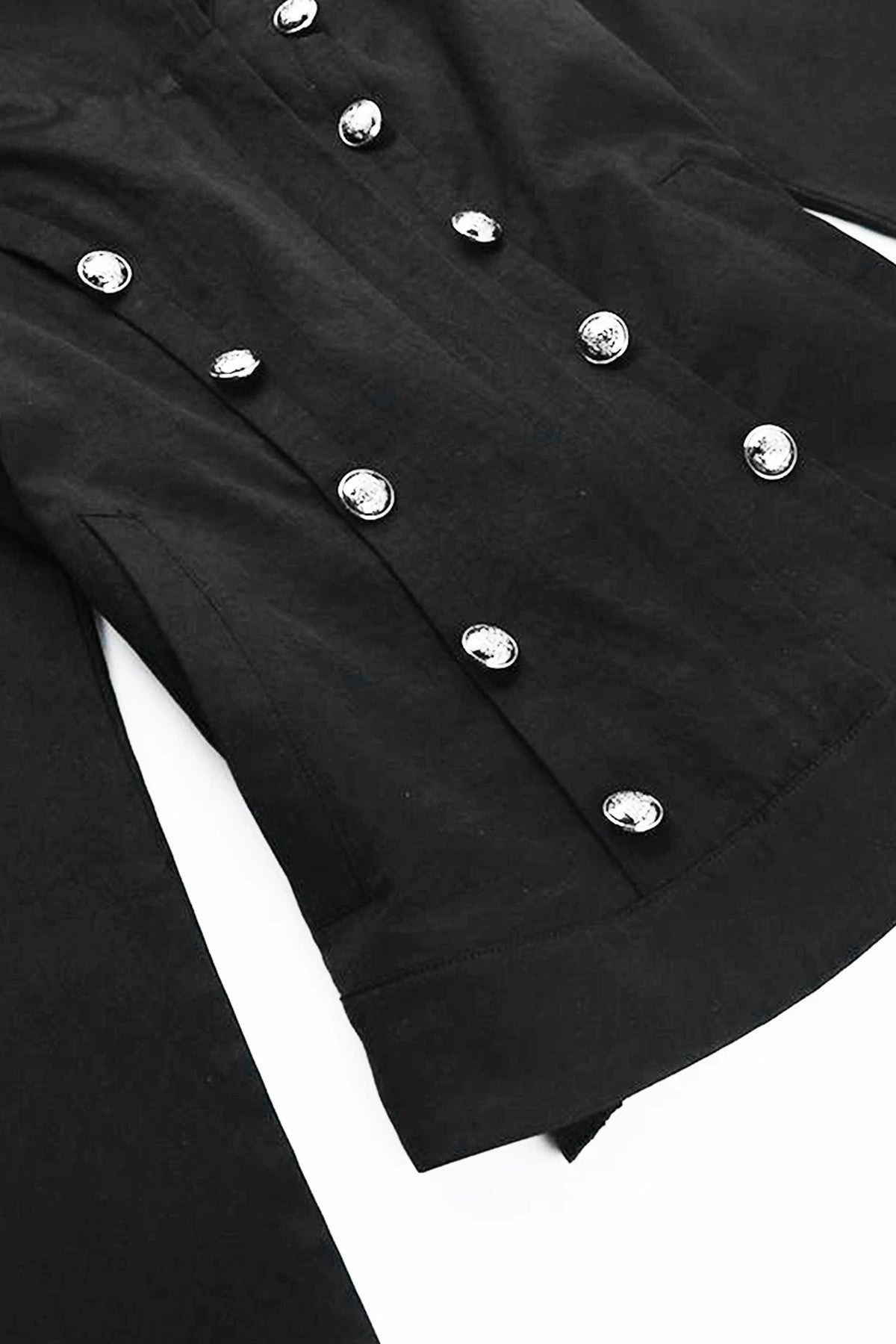 Black High-Neck Short Jacket