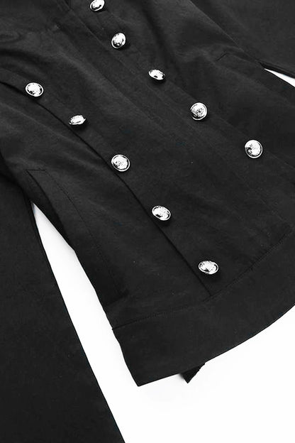 Black High-Neck Short Jacket