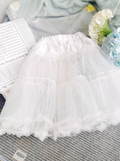 Ribbon lace sheer pannier [Underskirt]