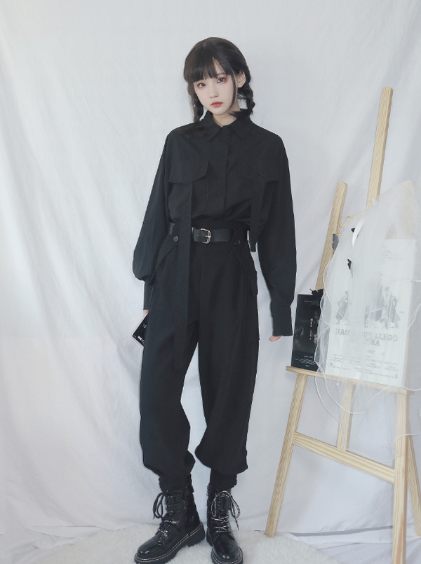 Dark Street Casual Set Pants