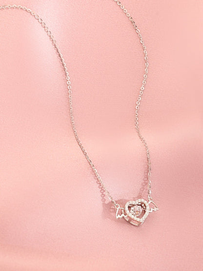 Angel Heart Jewel Chain Necklace