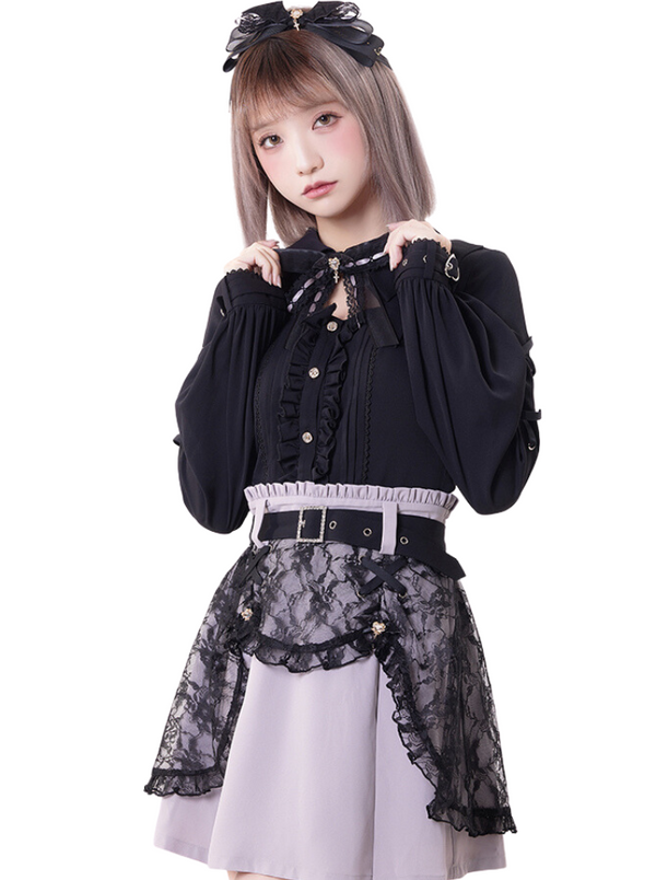 ダークヴァンパイアレース地雷スカート