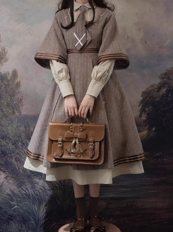 Retro Detective Wool Lolita Set