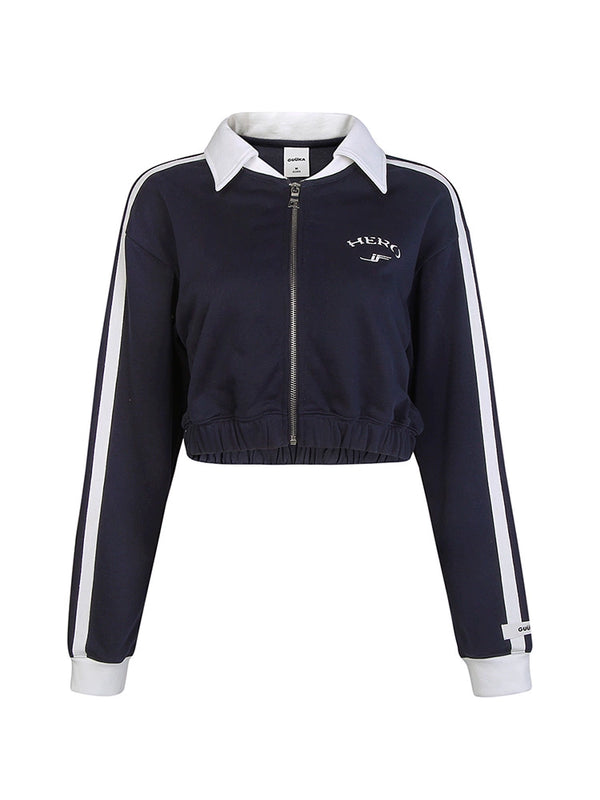 Lapel Sporty American Short Jacket