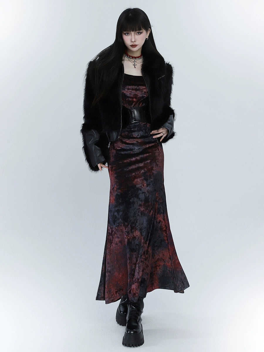 ghost red velvet dress Rhiannon Dress