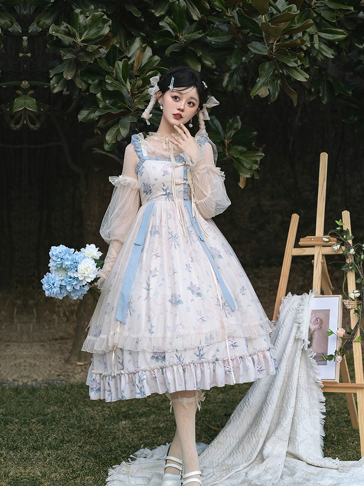 Flower Light Summer Camisole Lolita Dress