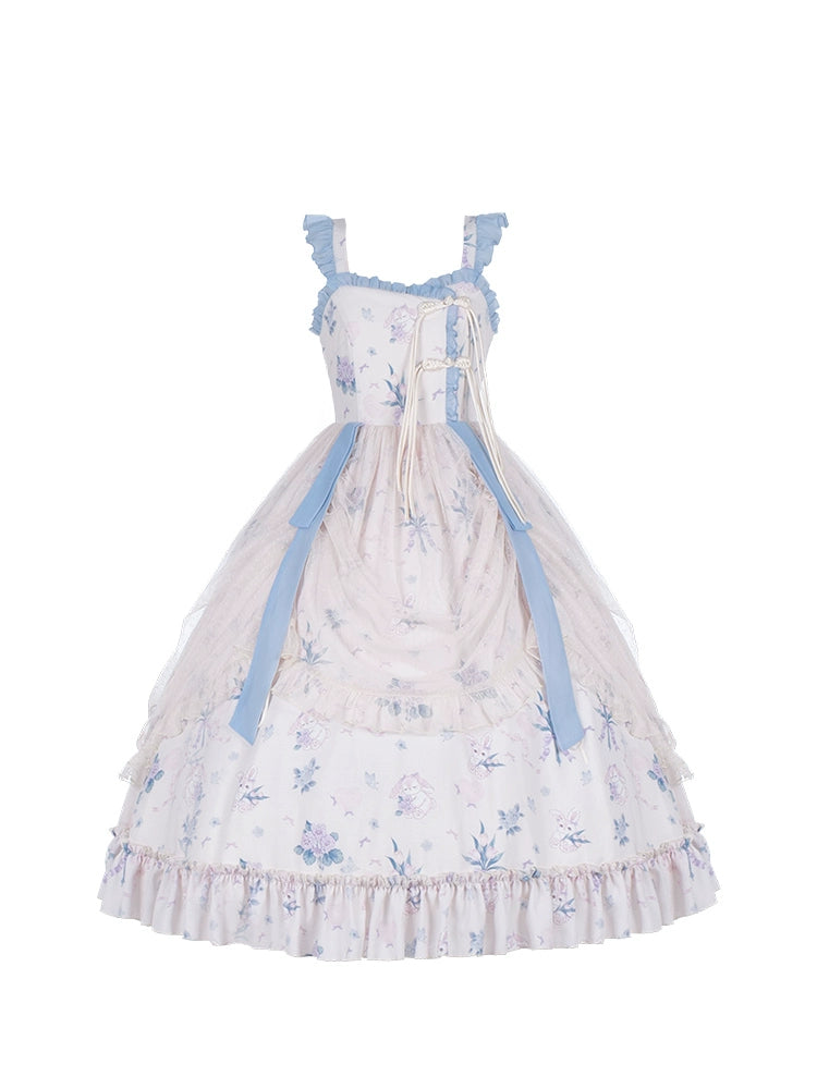 Flower Light Summer Camisole Lolita Dress