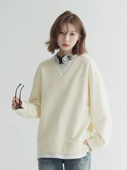 Museum of Gravity fake two sweatshirts women's autumn and winter 2023 new oversize loose tops