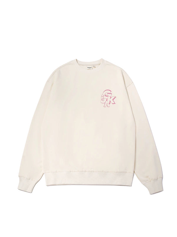 Creamy Yellow Bag Logo Sweatshirt