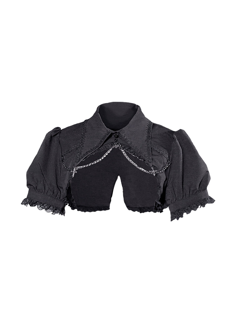 Lolita Gothic Elegant Puff Sleeve Bolero Jacket