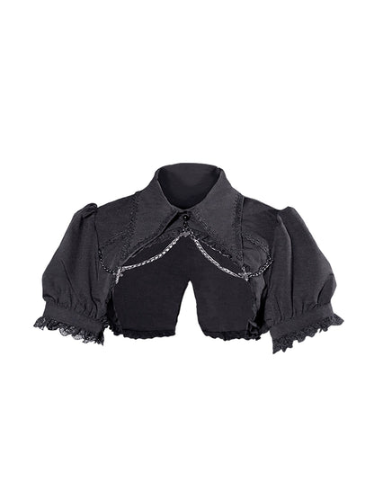 Lolita Gothic Elegant Puff Sleeve Bolero Jacket