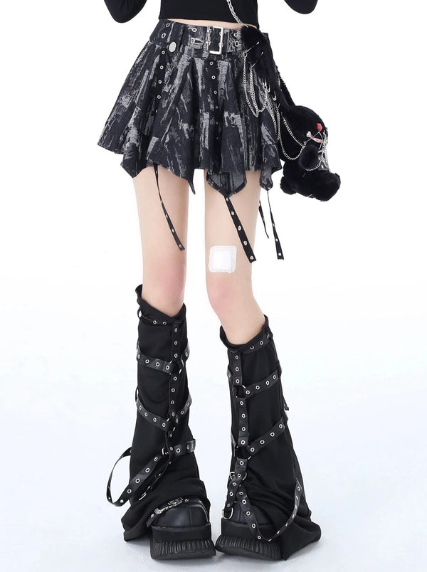 Tie-Dye Millennial Hot Girl Retro Subculture Denim Skirt